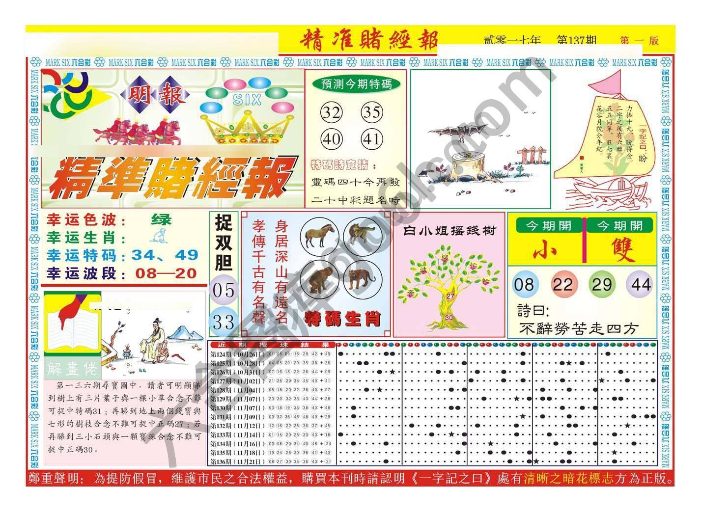 精准赌经报