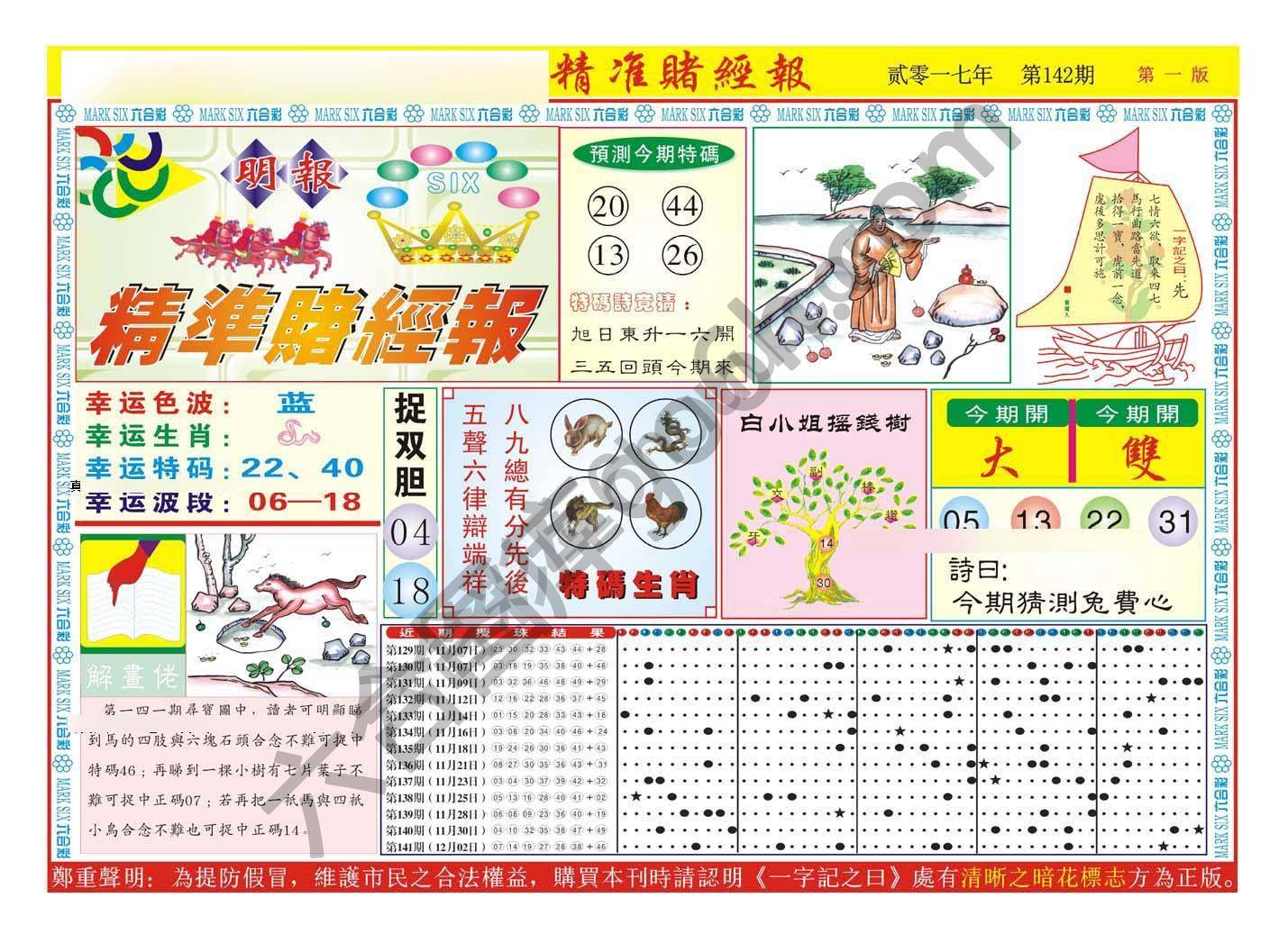 精准赌经报