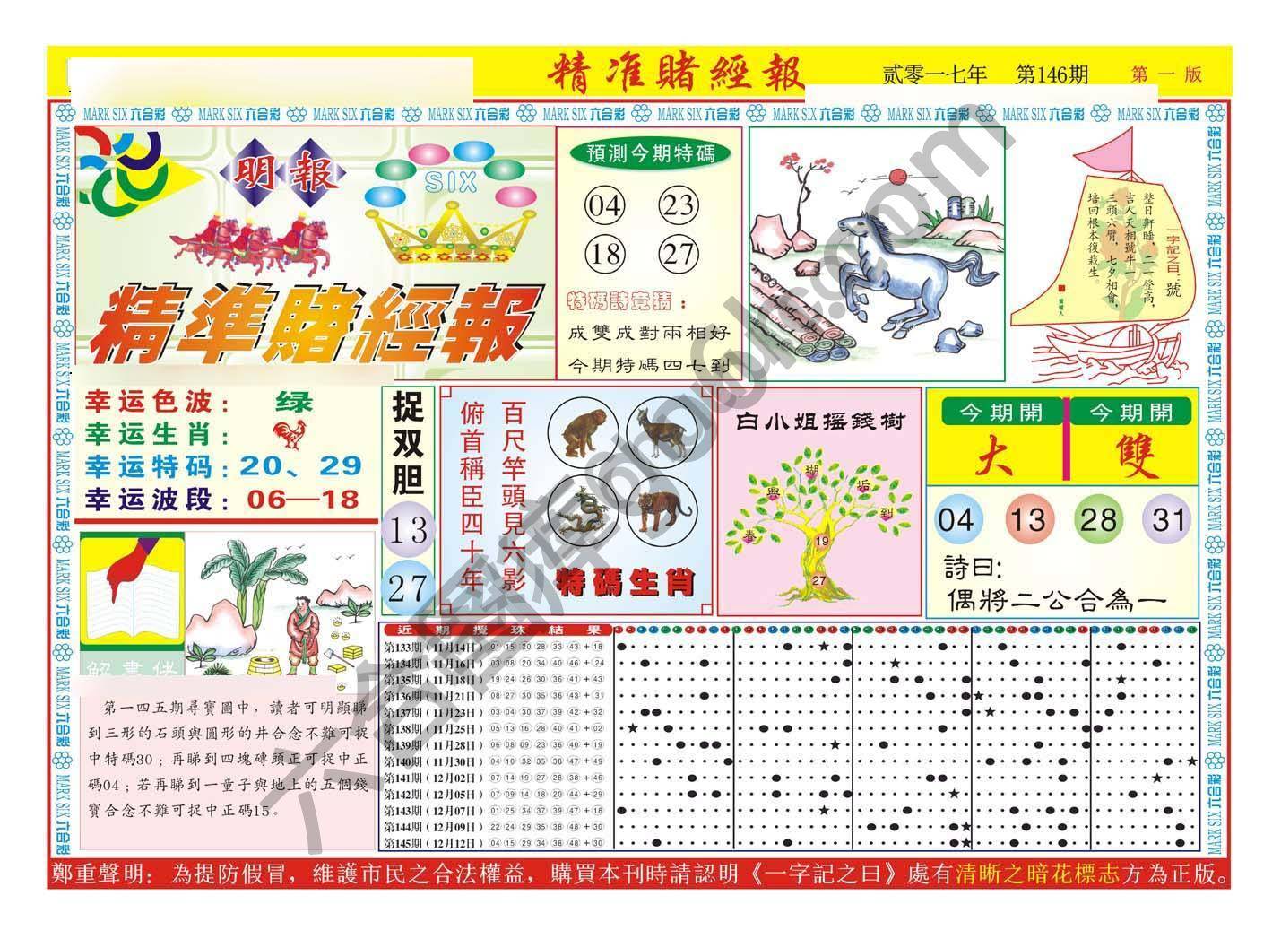 精准赌经报