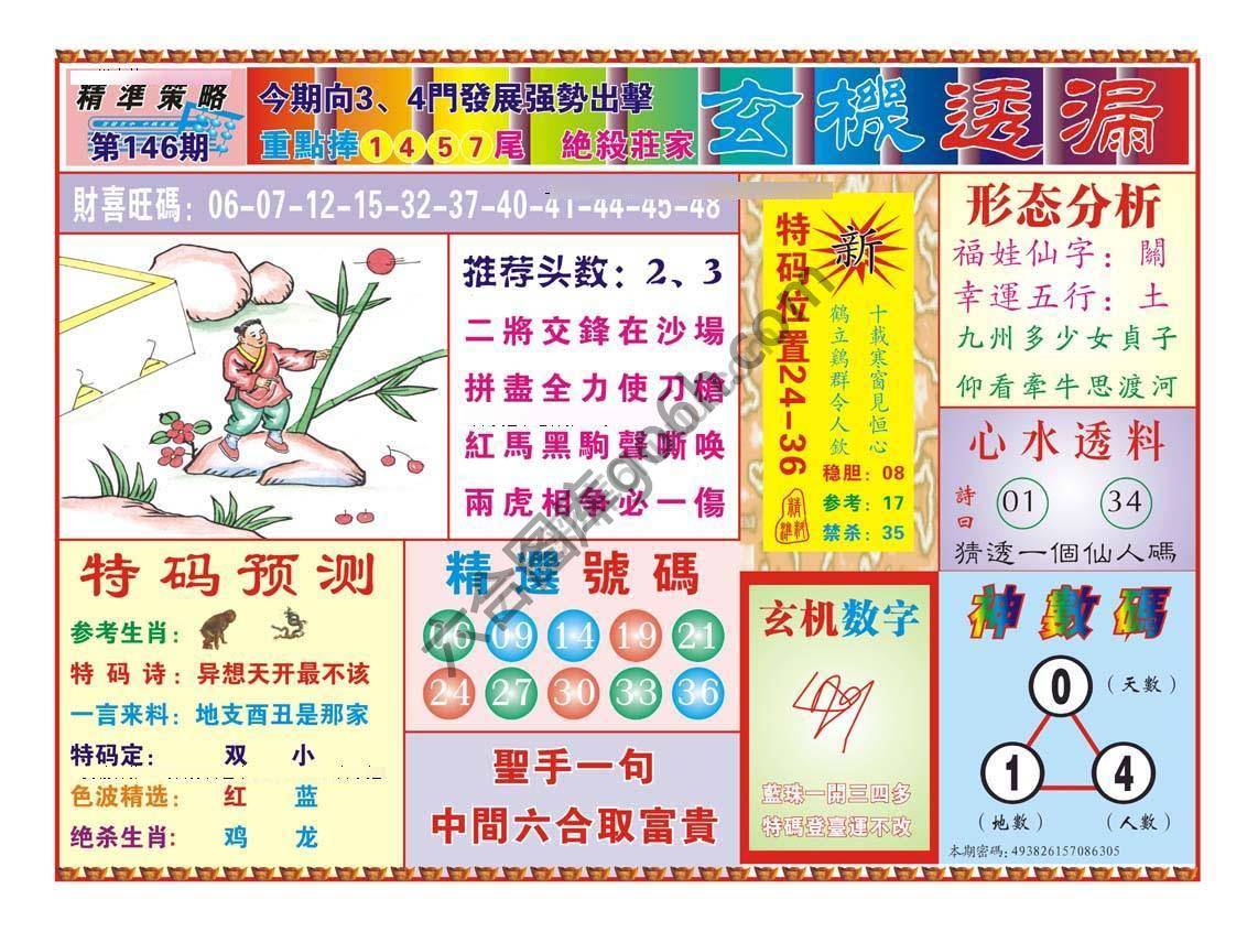 玄机透漏