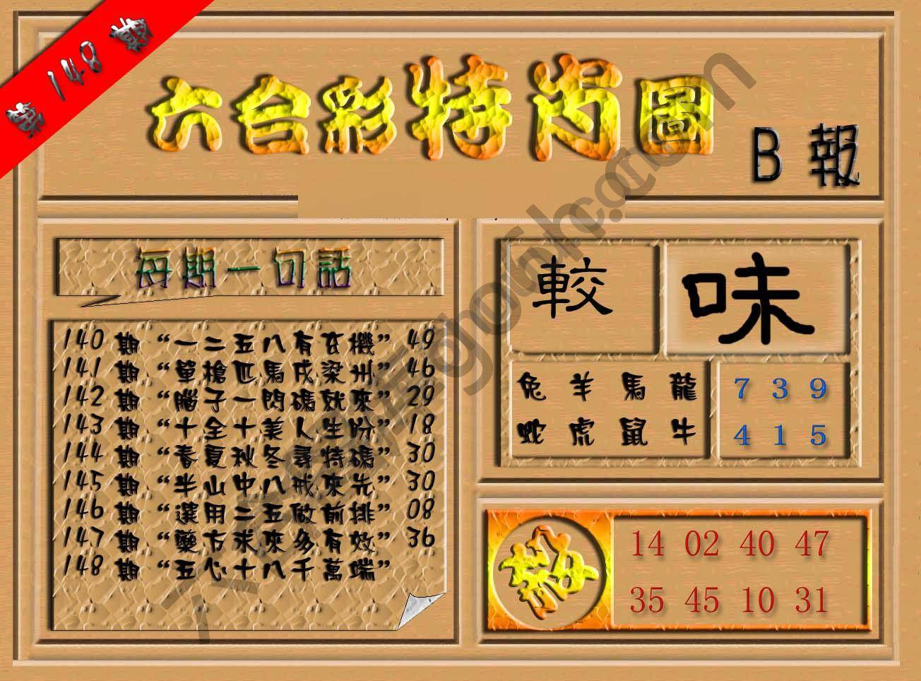 六合彩特肖图