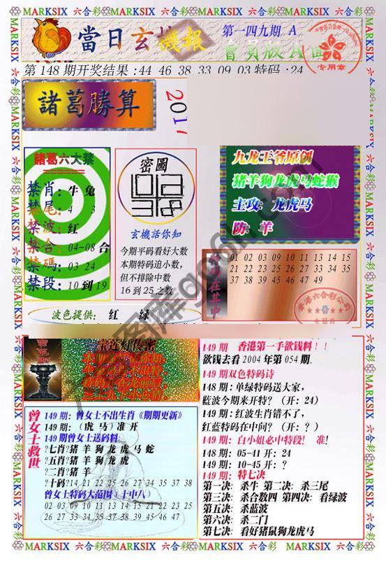 当日玄机报