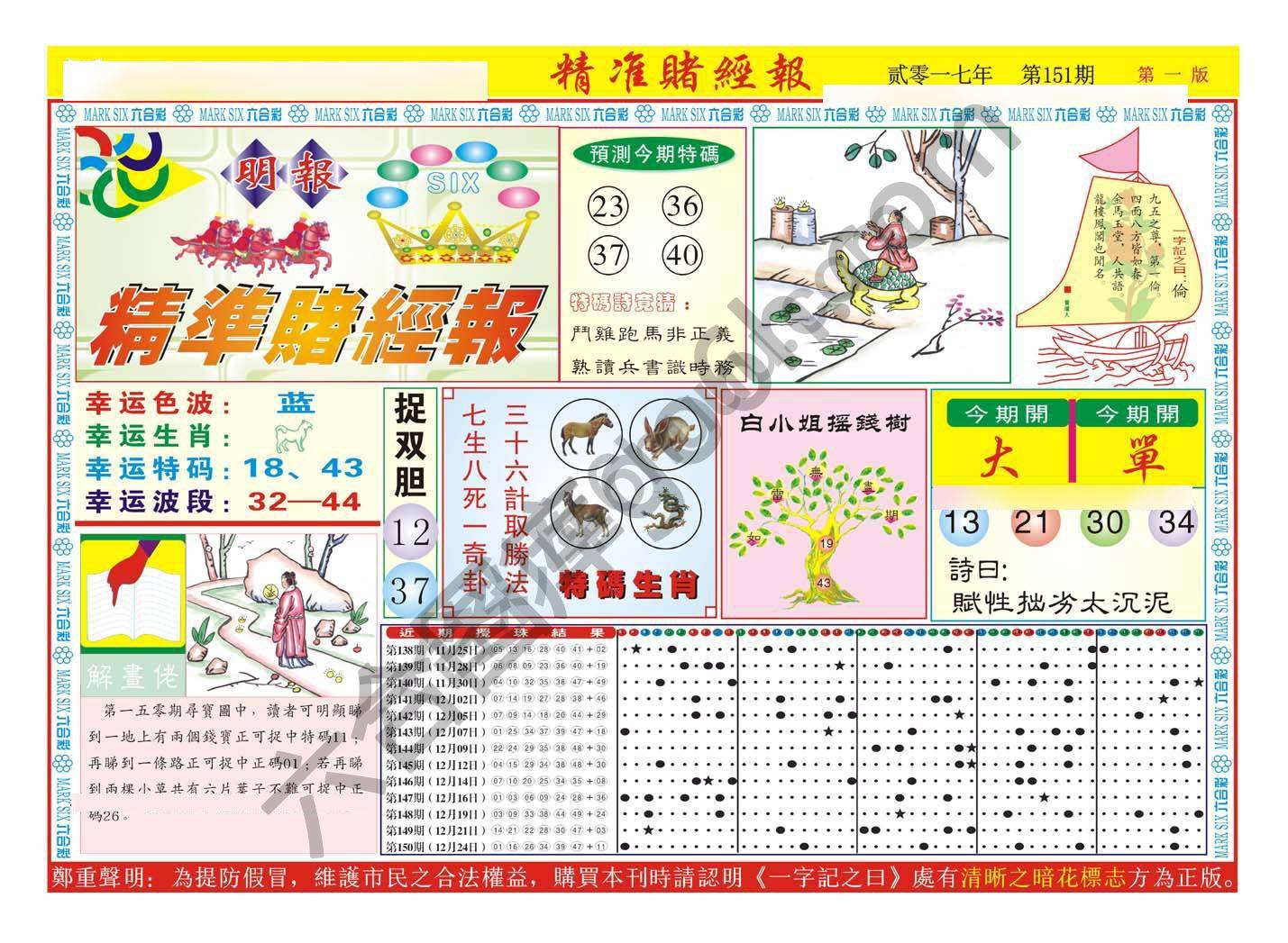 精准赌经报