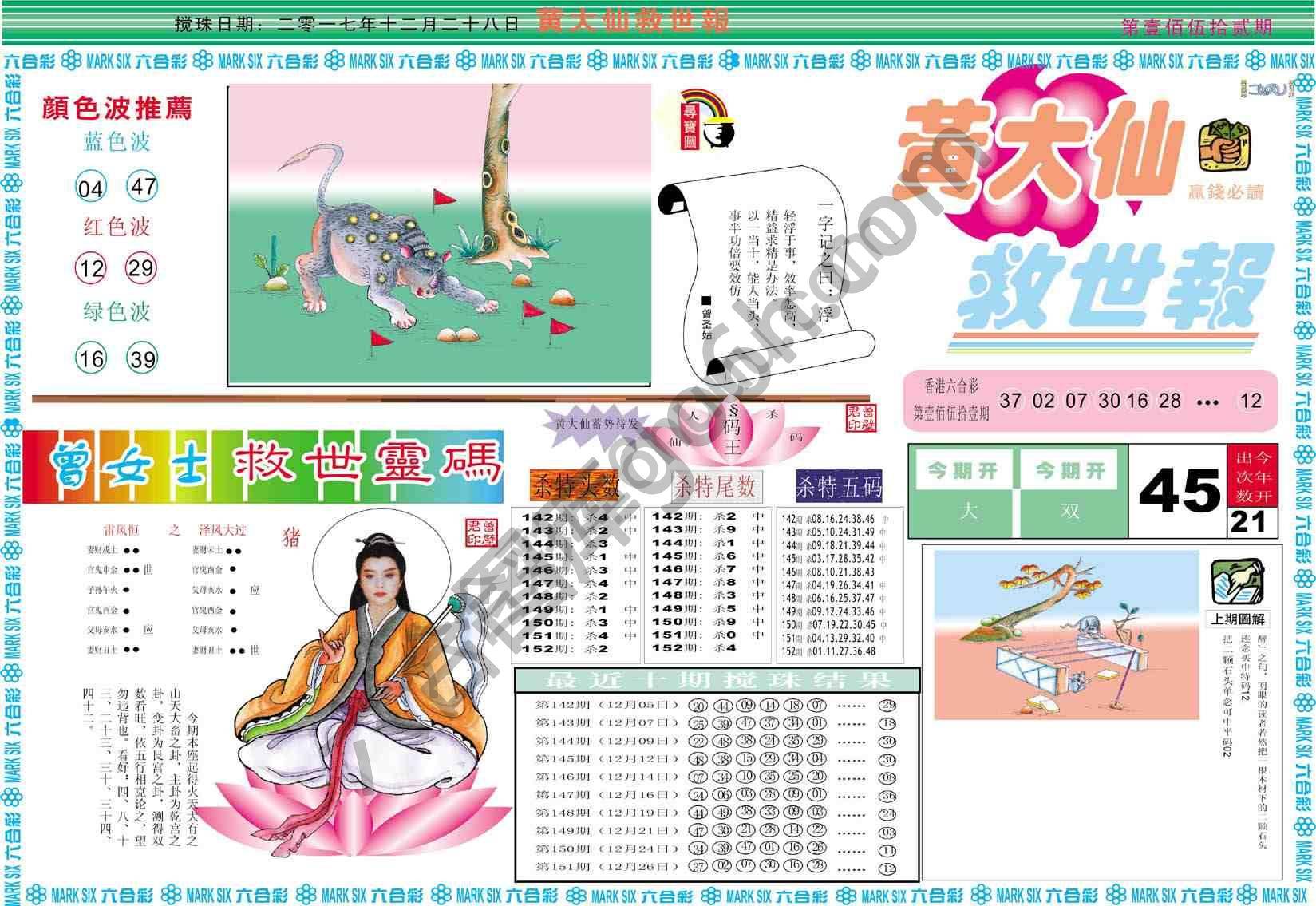 黄大仙救世报