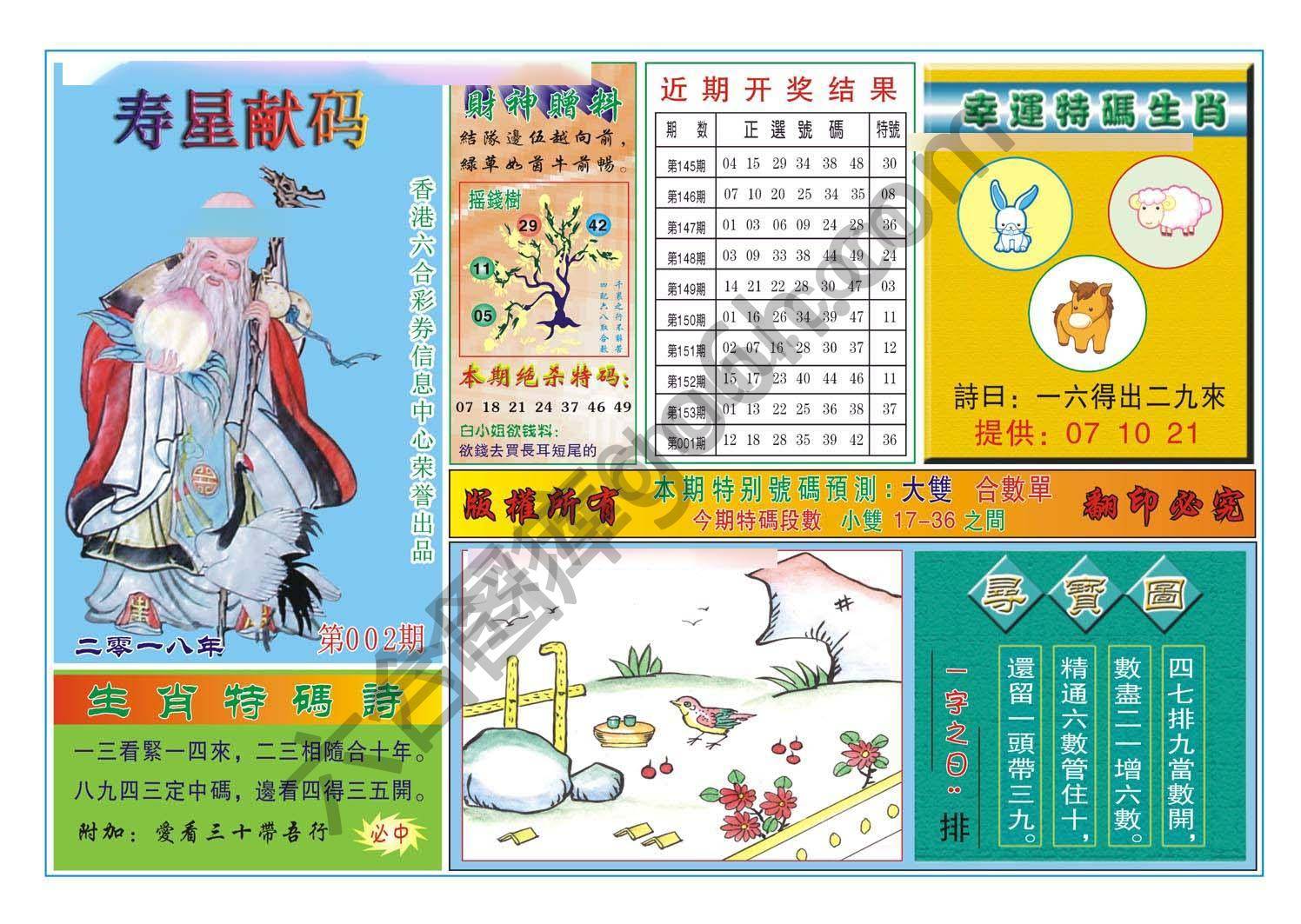 寿星献码