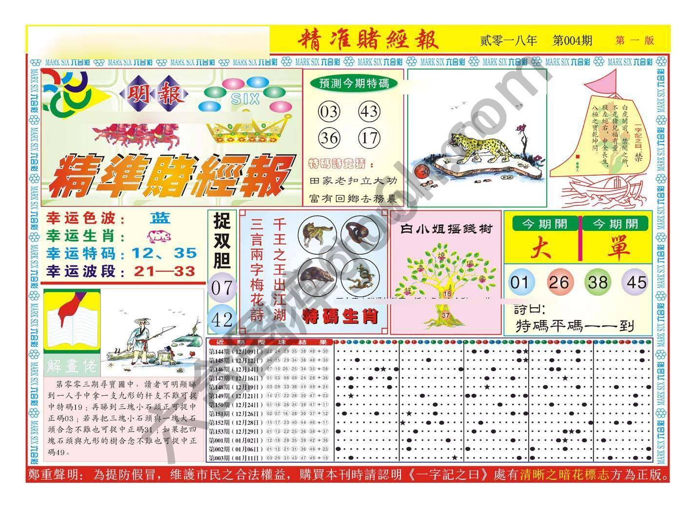 精准赌经报