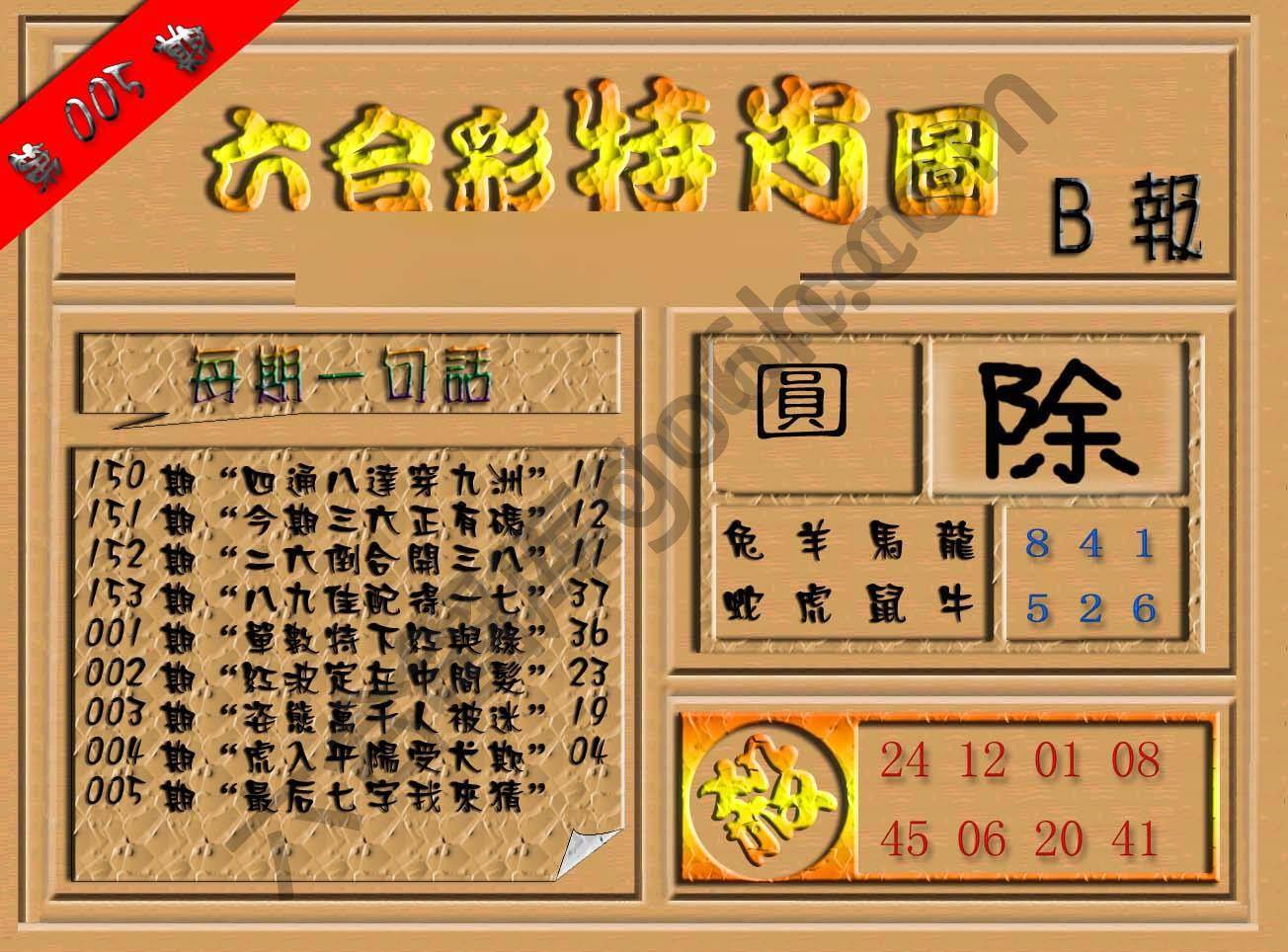 六合彩特肖图