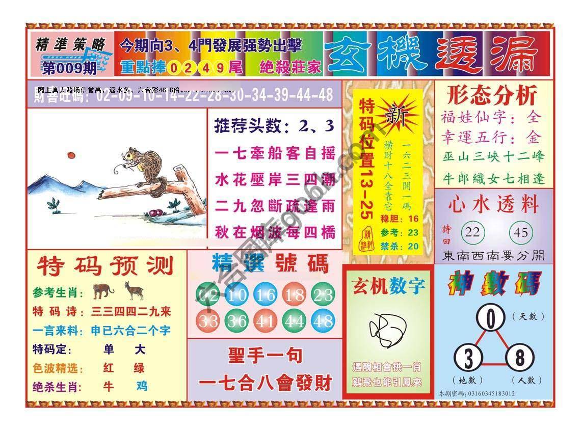 玄机透漏