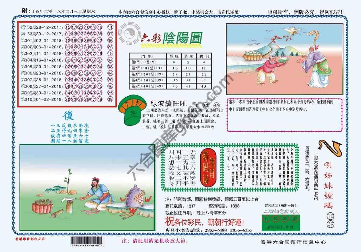 六彩阴阳图