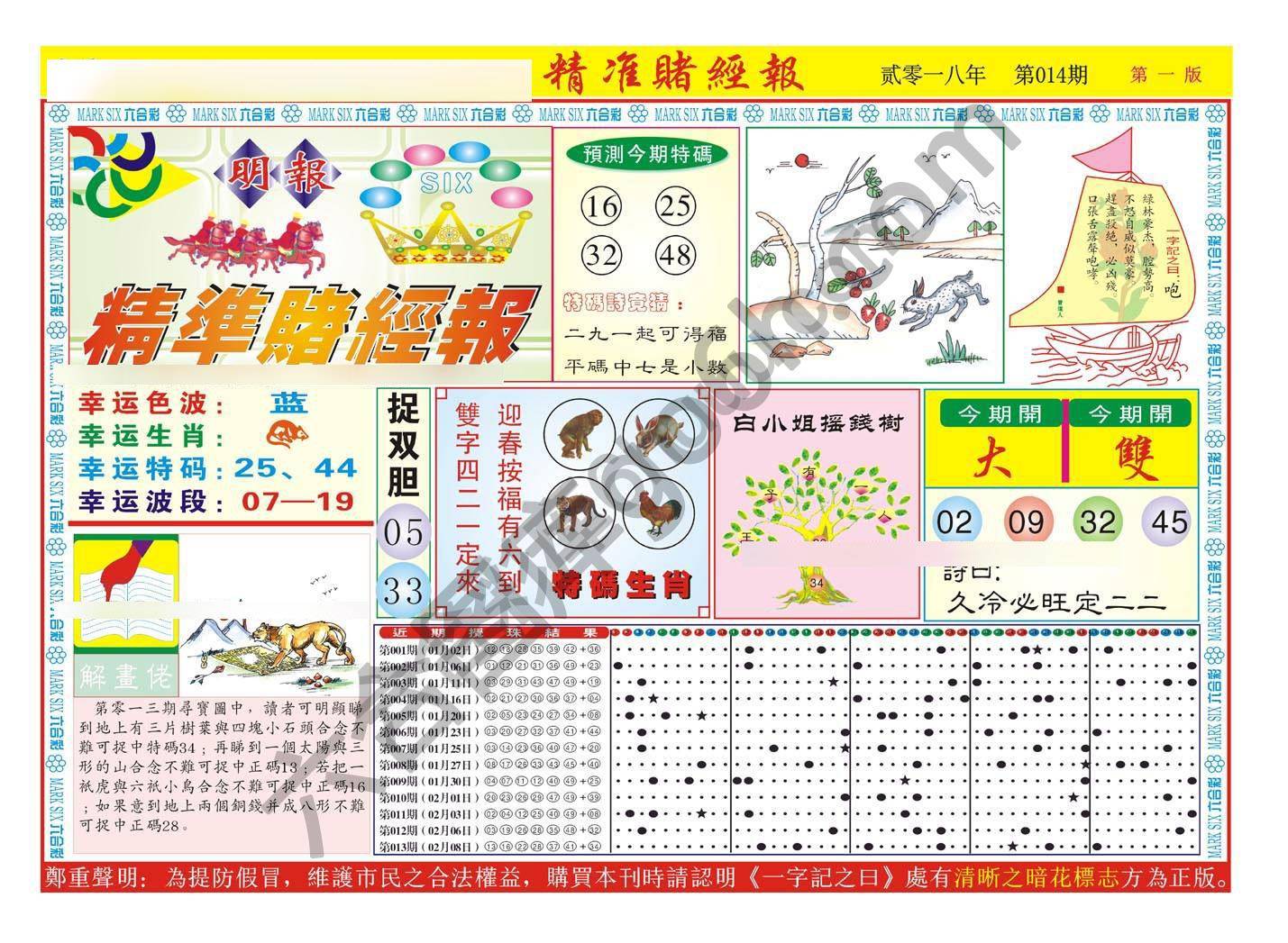 精准赌经报