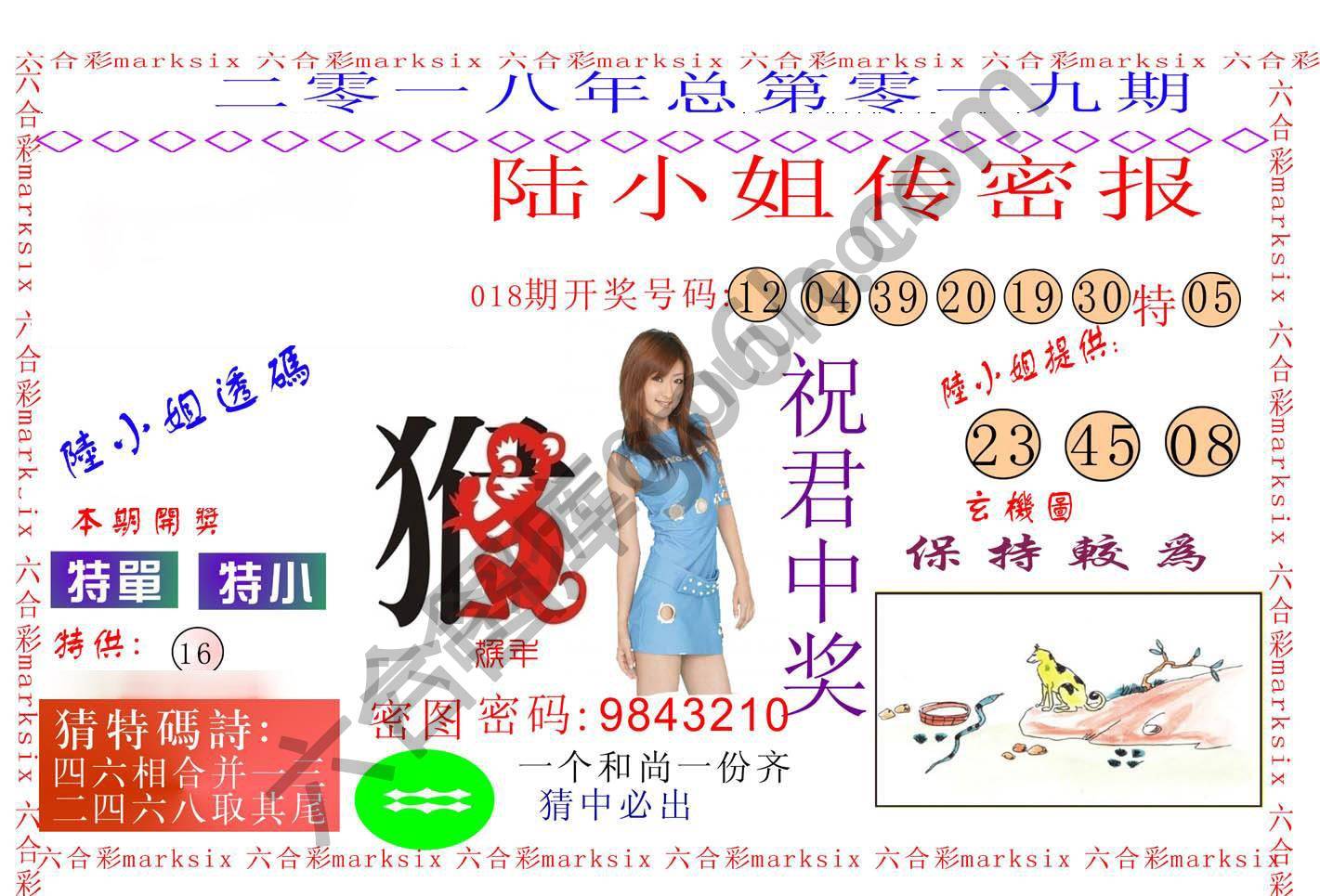 陆小姐传密