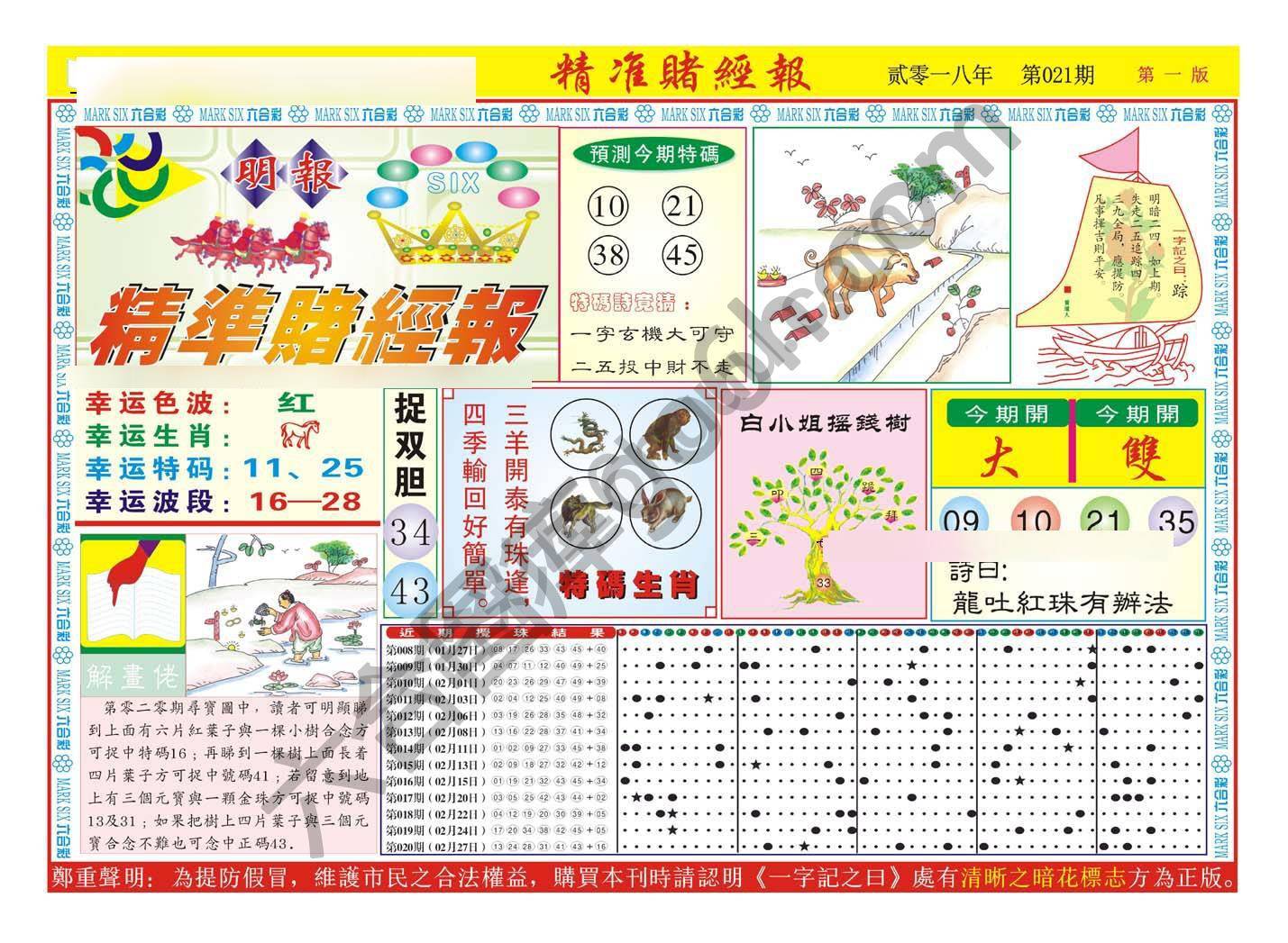 精准赌经报