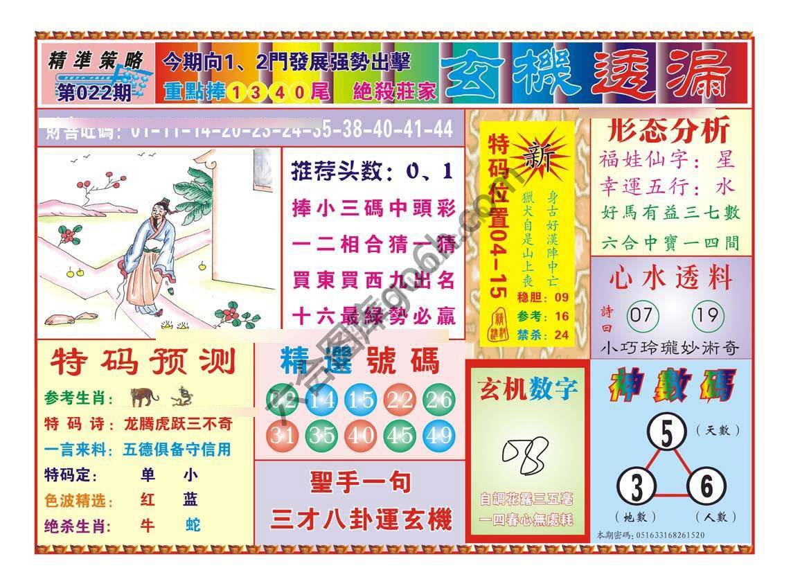 玄机透漏