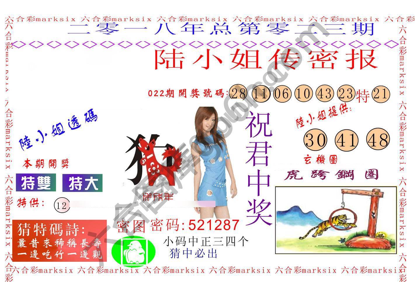 陆小姐传密