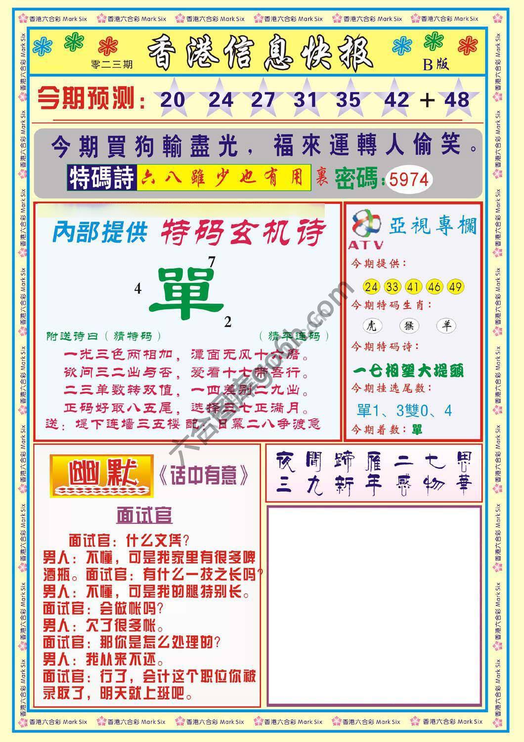 香港信息快报