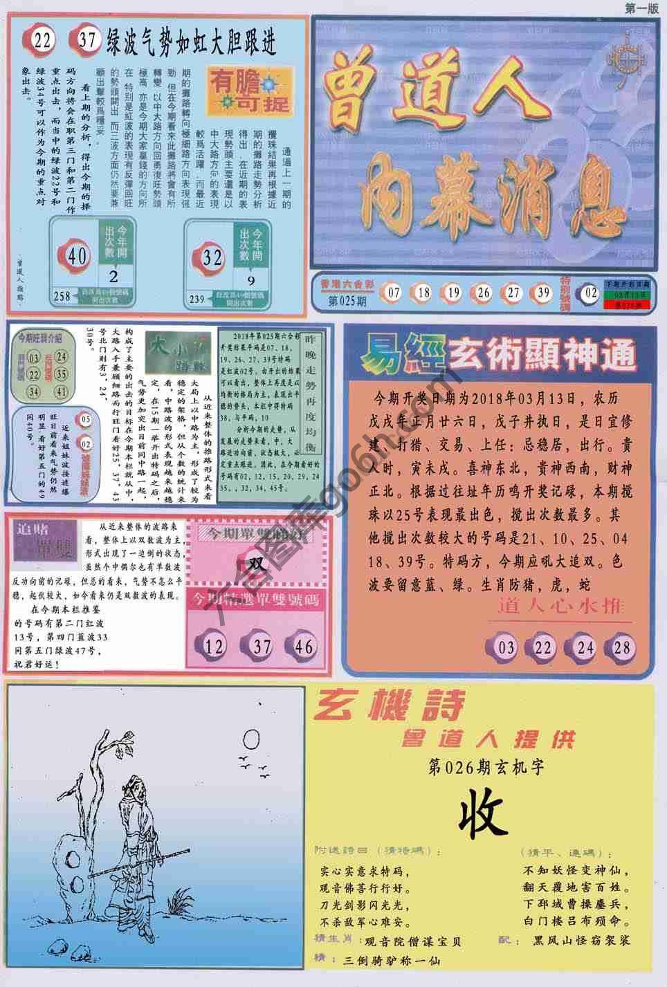 曾道人内幕消息