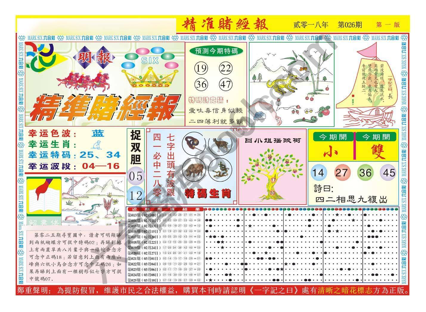 精准赌经报