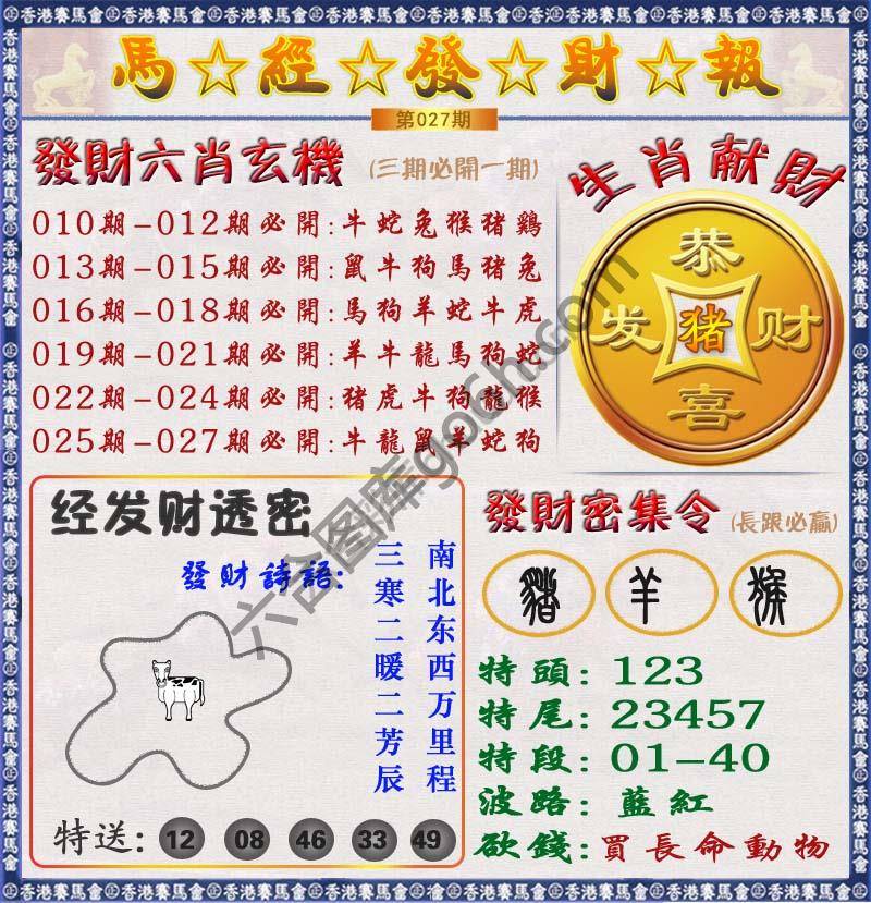 马经发财报