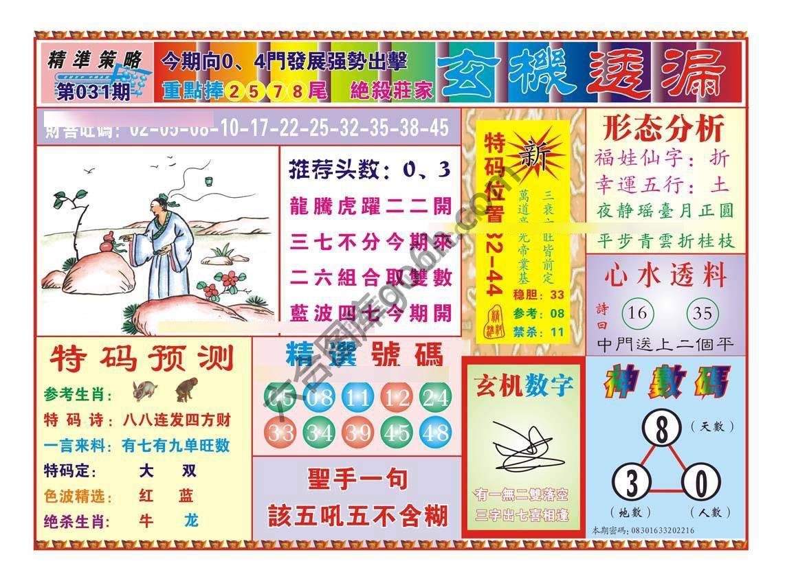 玄机透漏
