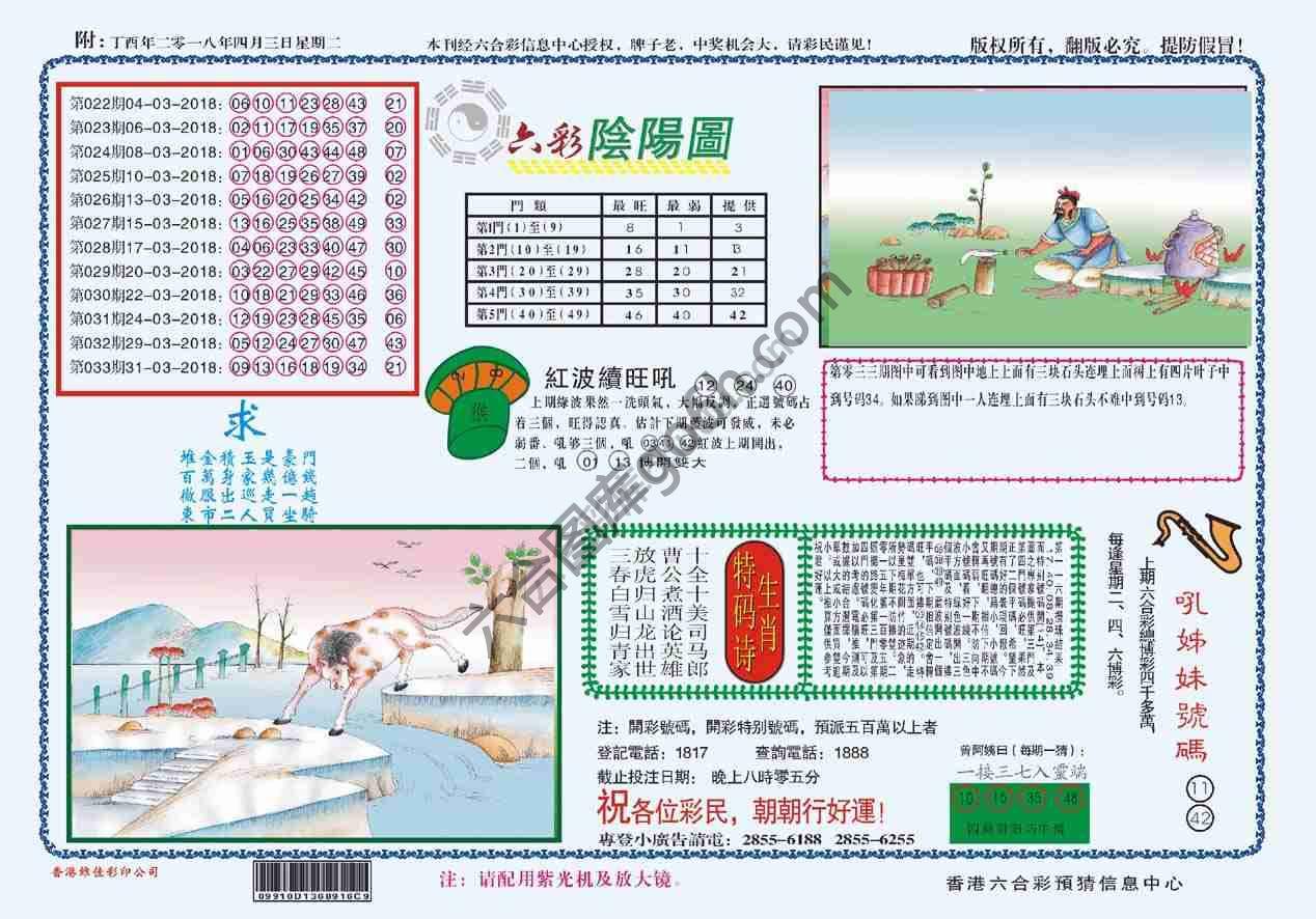 六彩阴阳图