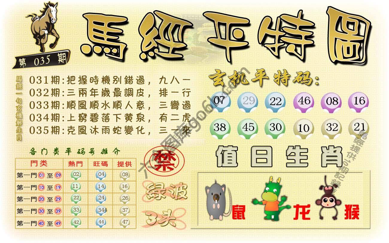 马经平特图