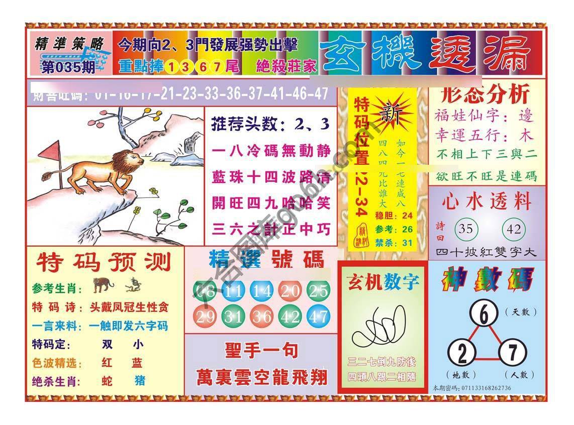 玄机透漏