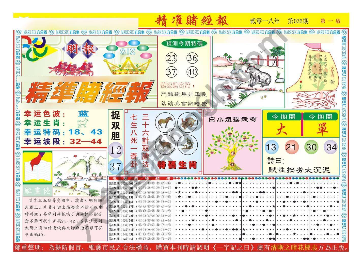 精准赌经报