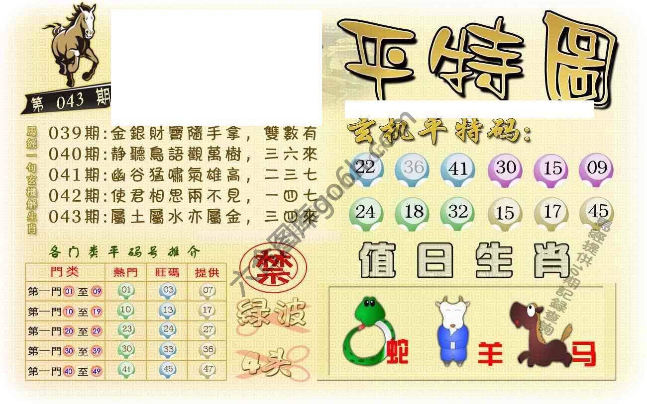 马经平特图