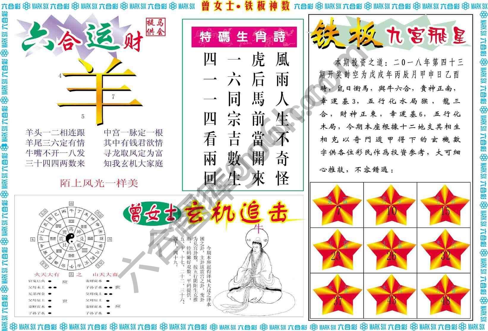 曾女士铁板神数
