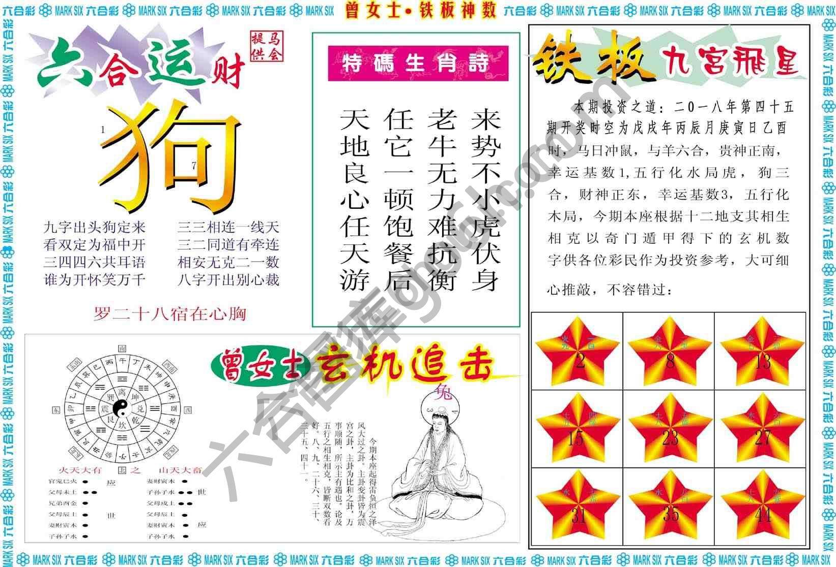 曾女士铁板神数