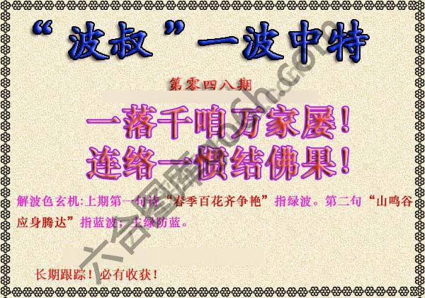 波叔一波中特