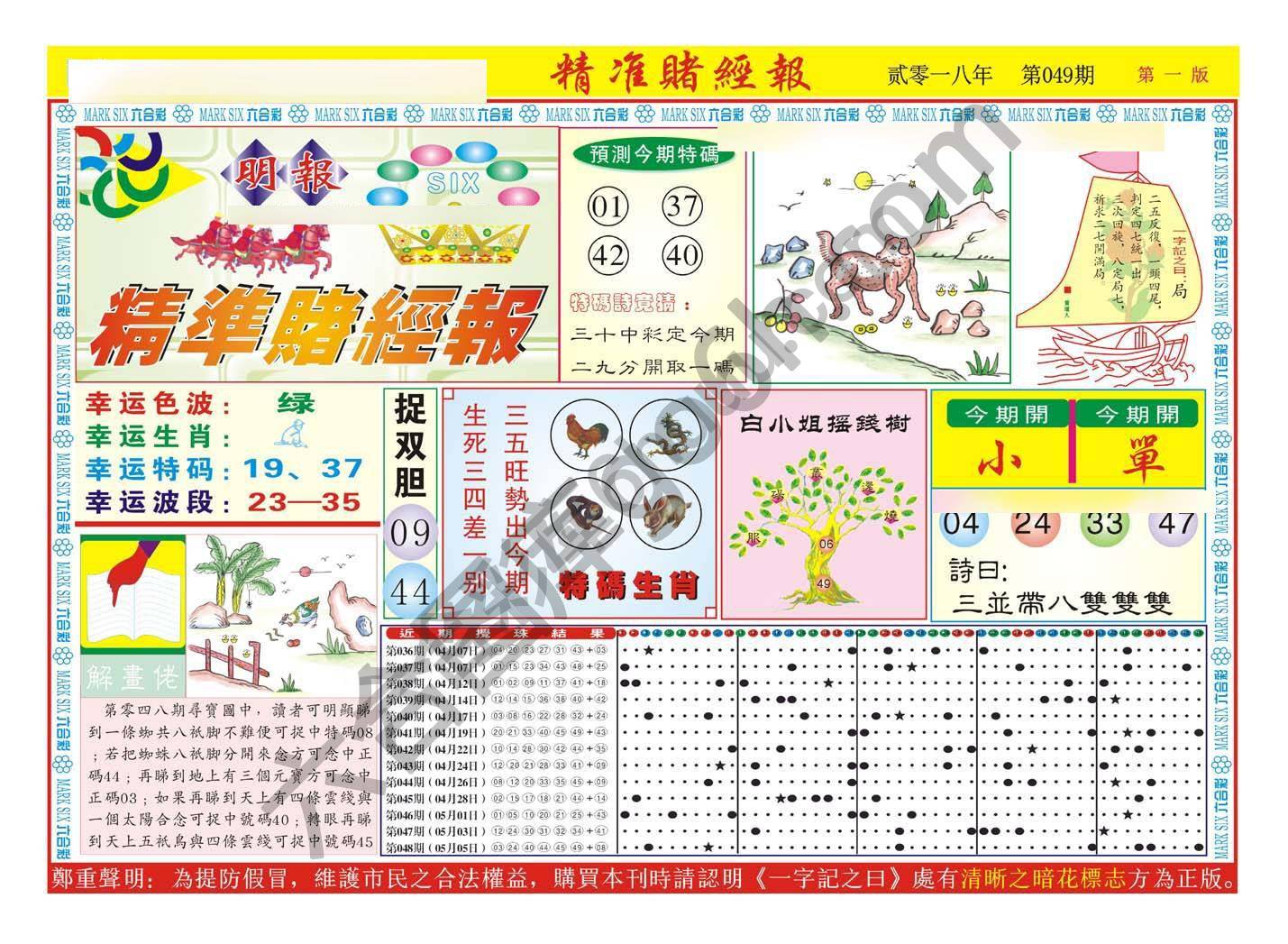 精准赌经报