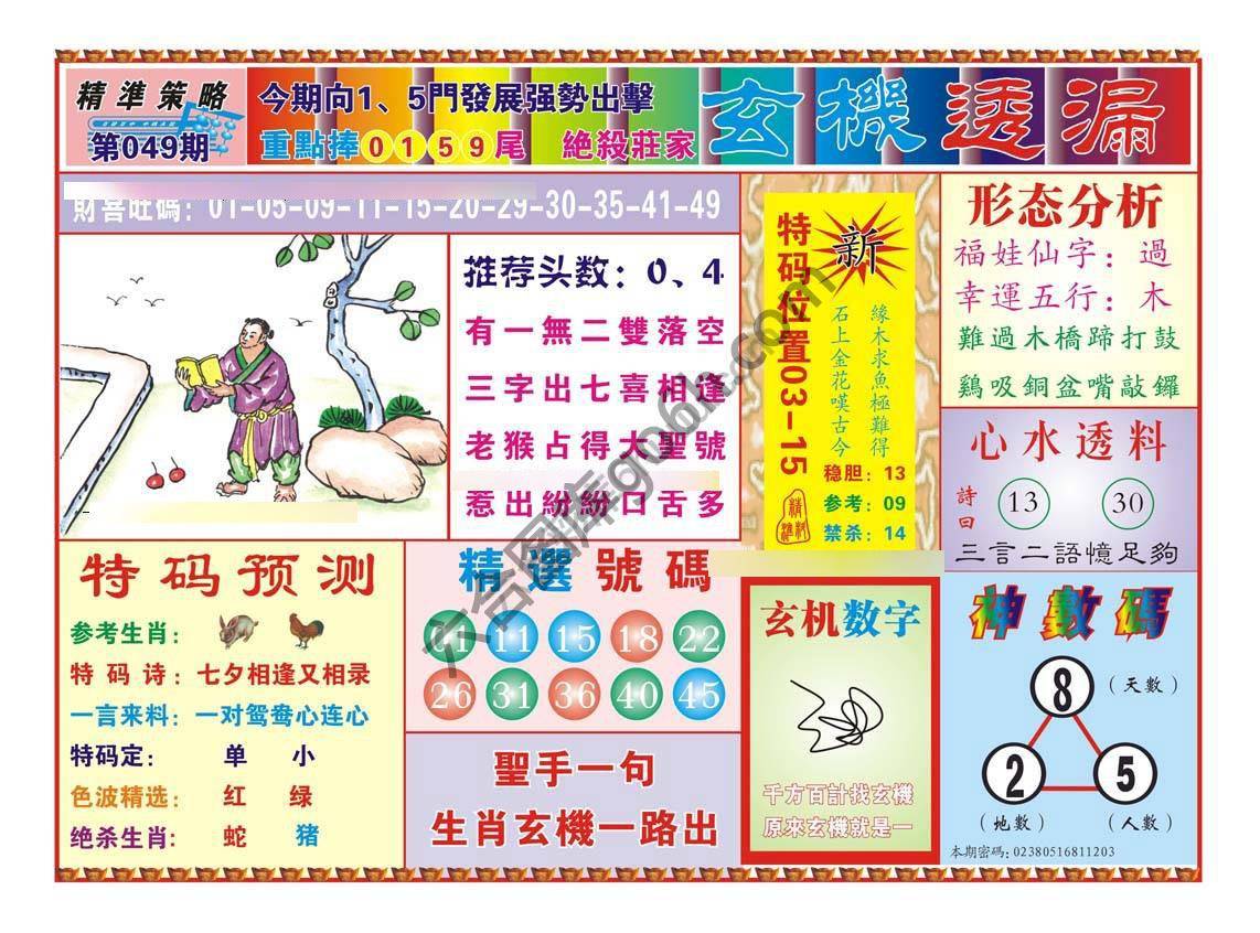玄机透漏