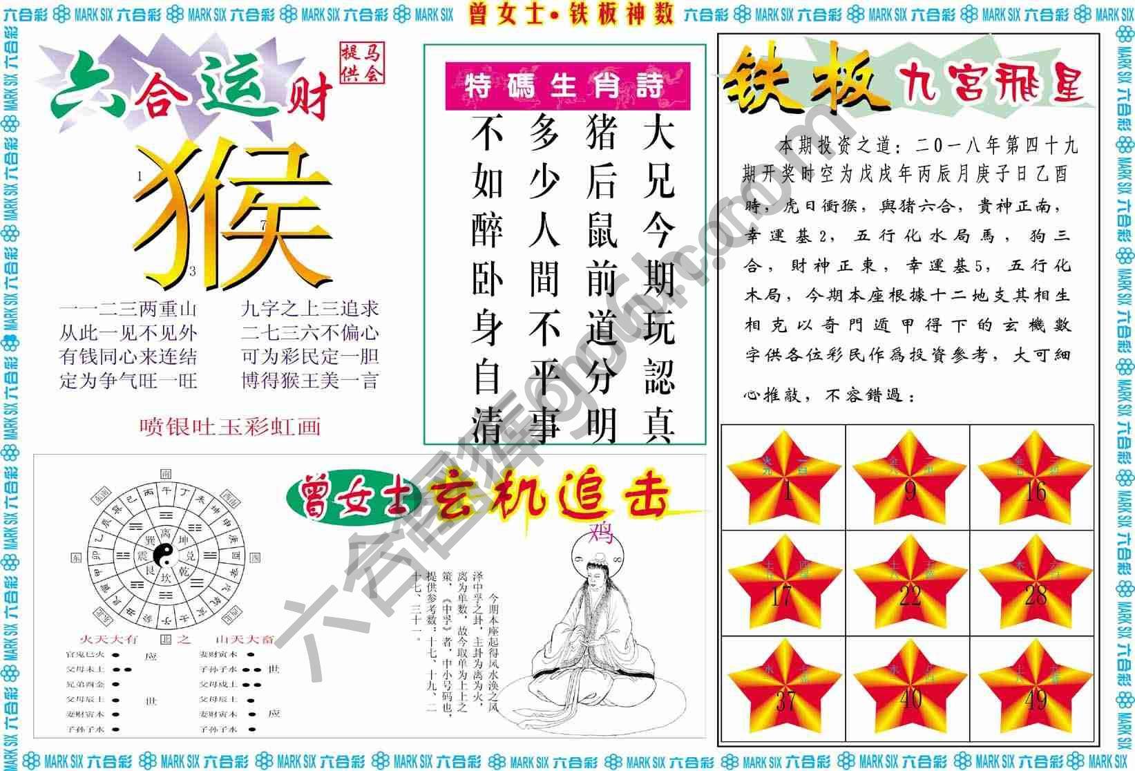 曾女士铁板神数