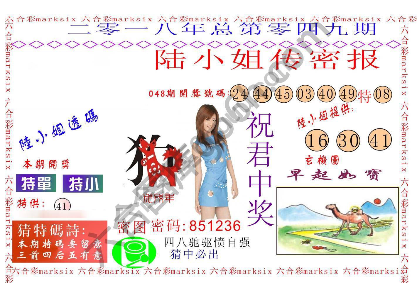 陆小姐传密