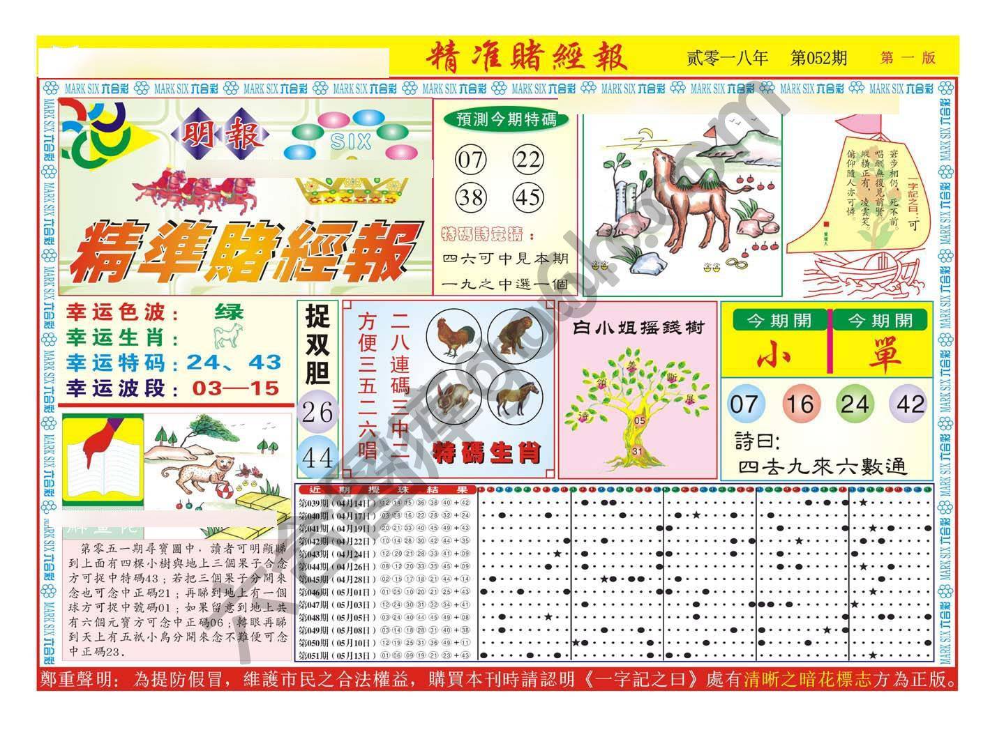 精准赌经报