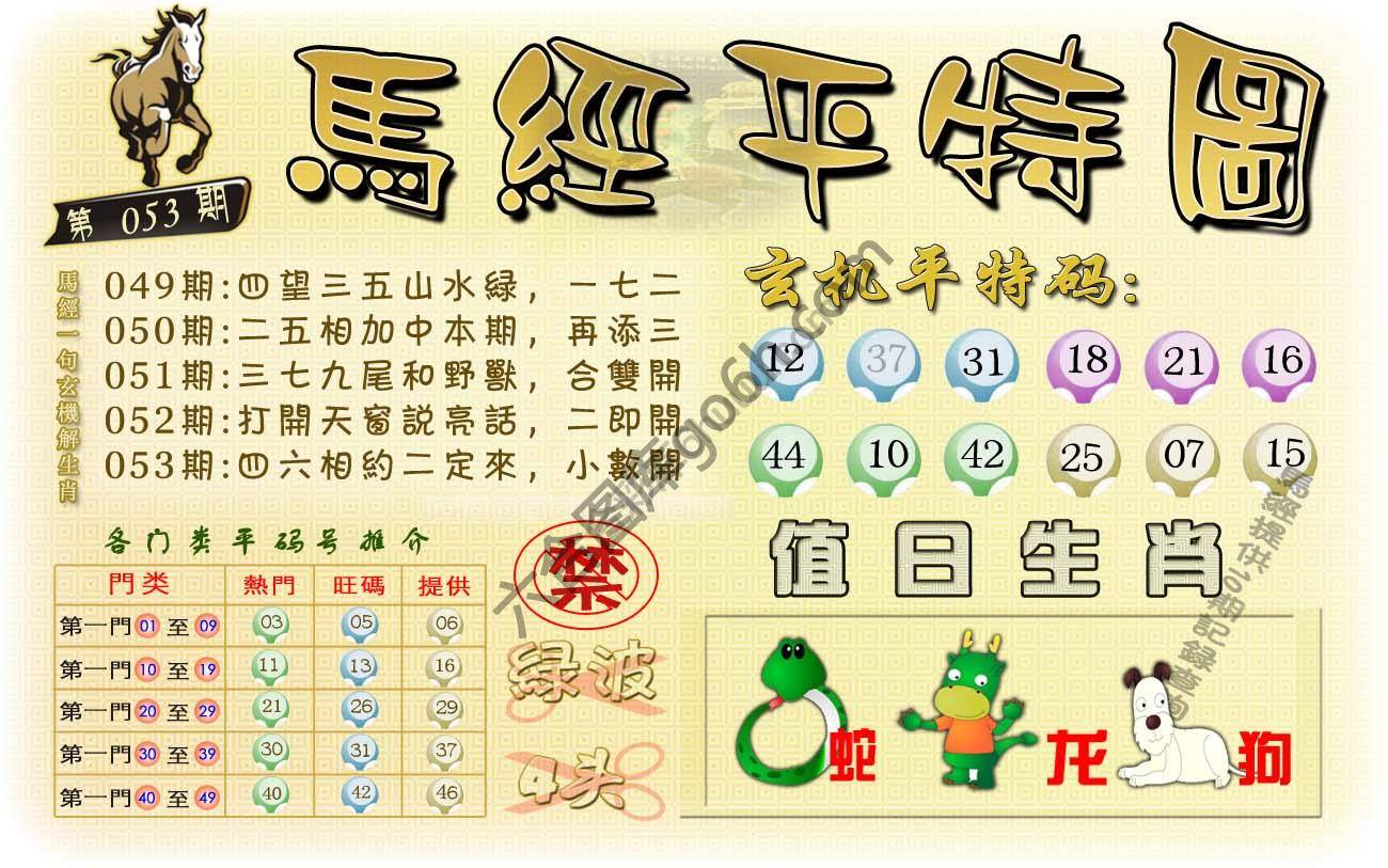 马经平特图