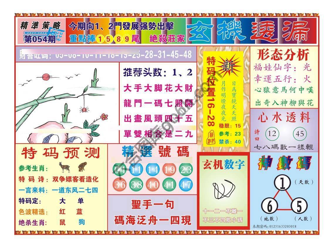 玄机透漏
