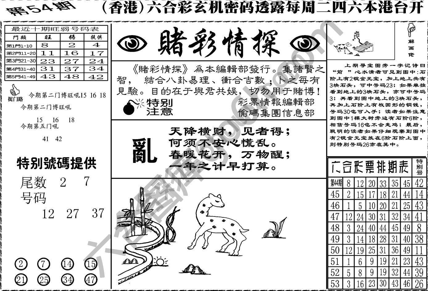 赌彩情探