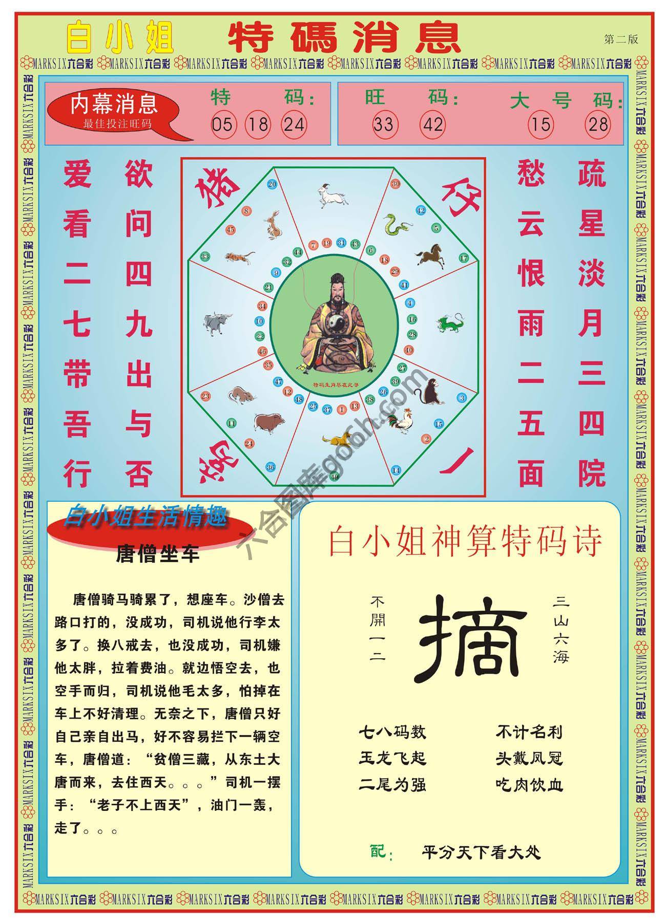白小姐特码消息