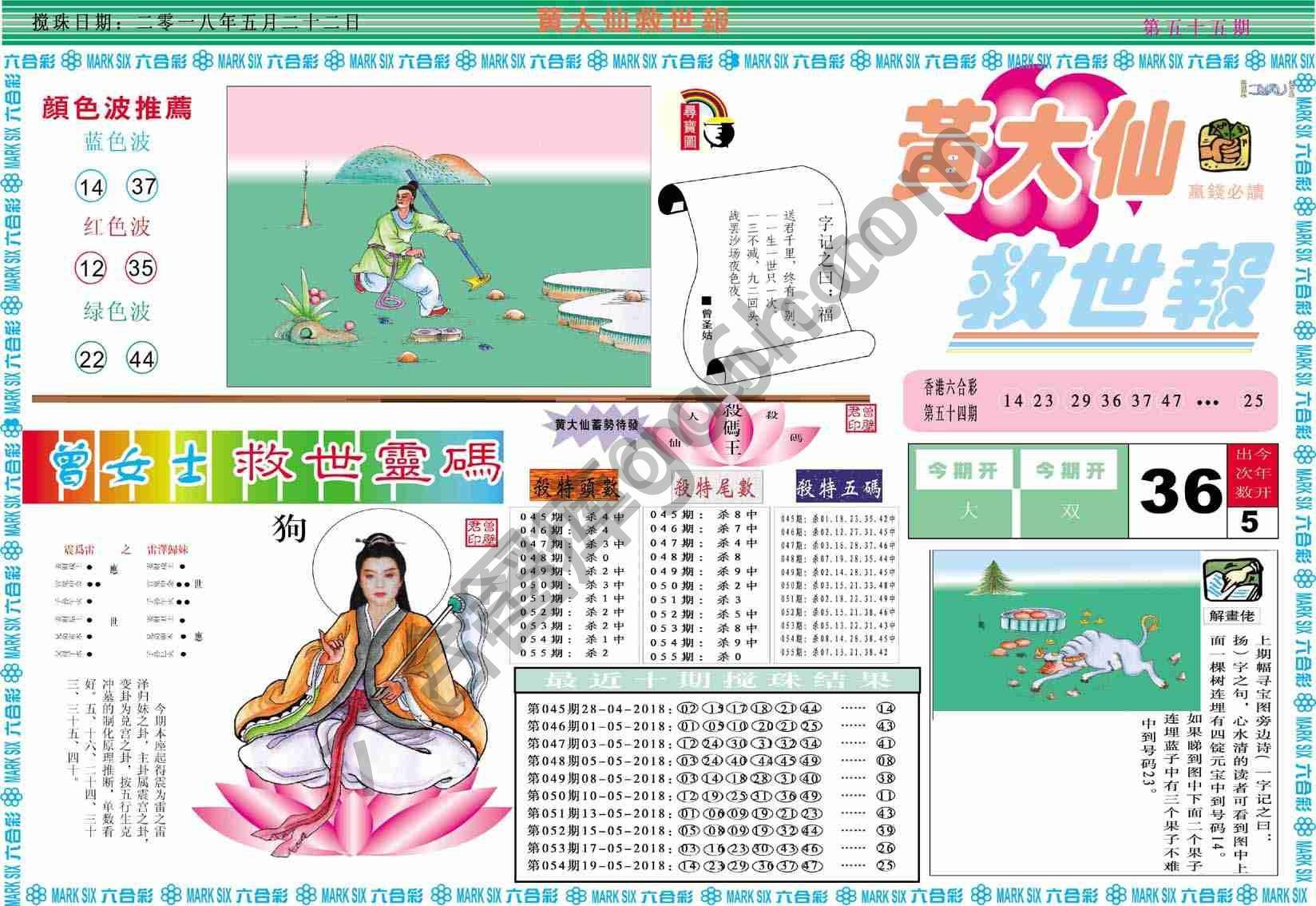 黄大仙救世报