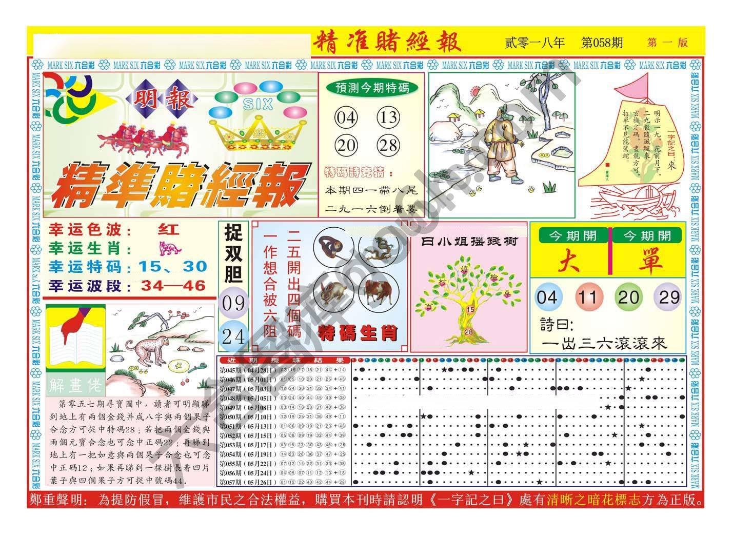 精准赌经报
