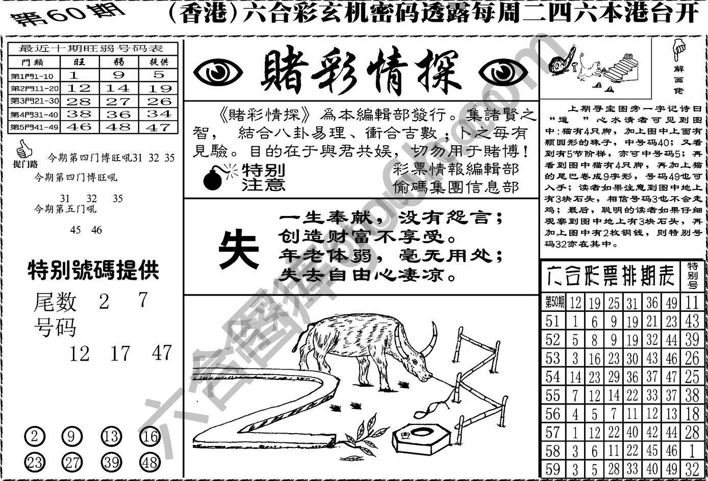 赌彩情探