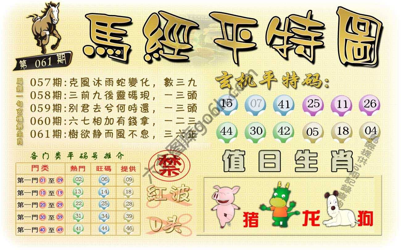 马经平特图