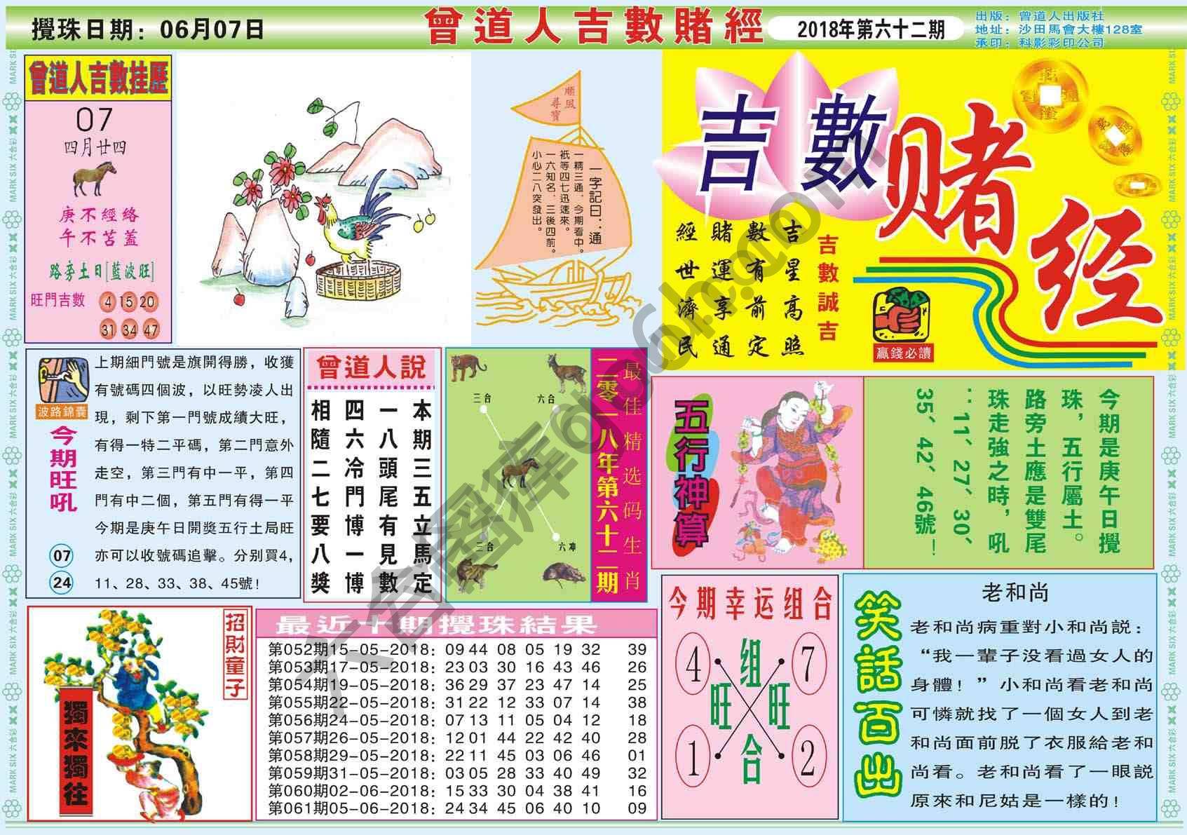 曾道人吉数赌经