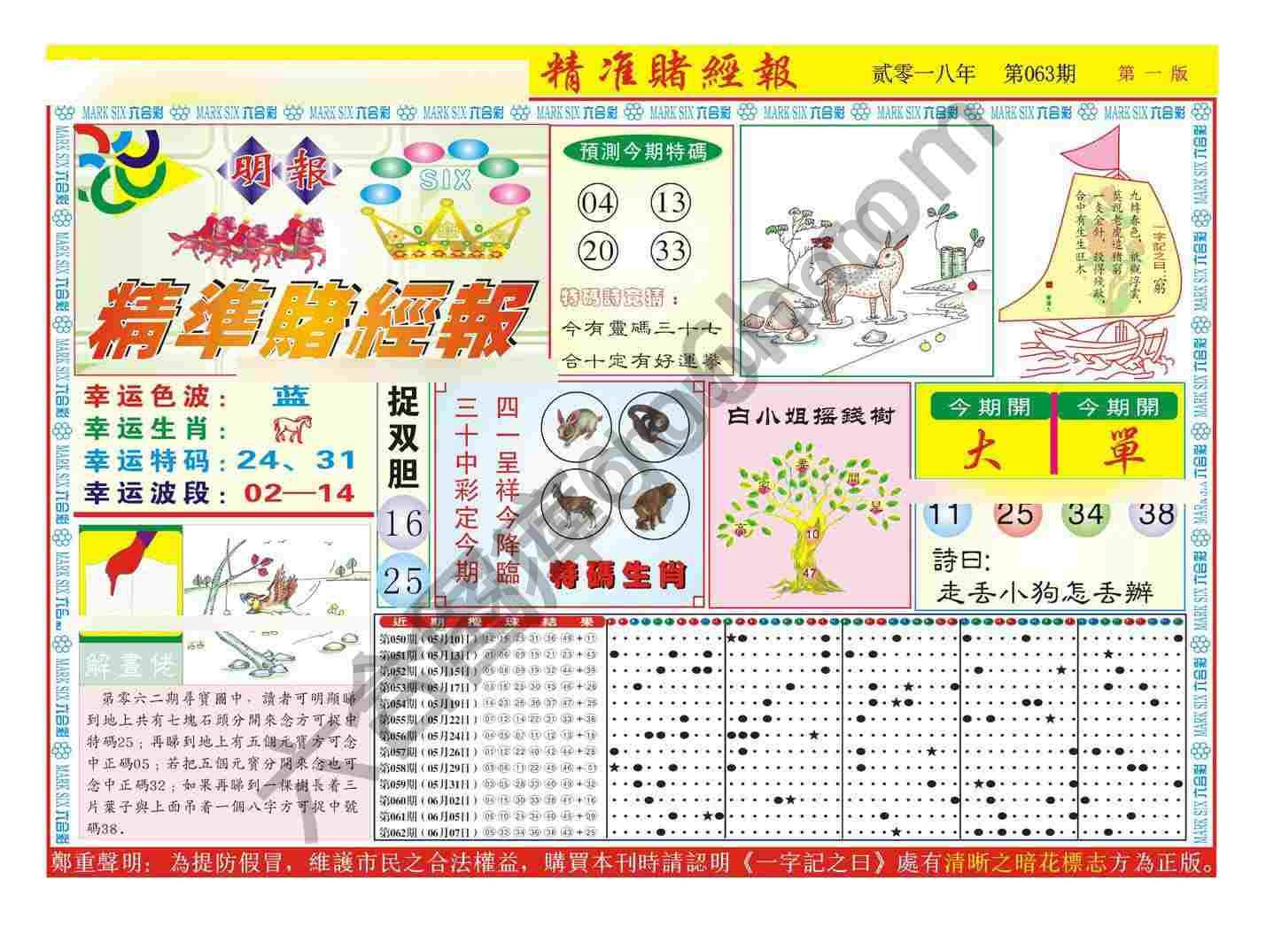 精准赌经报