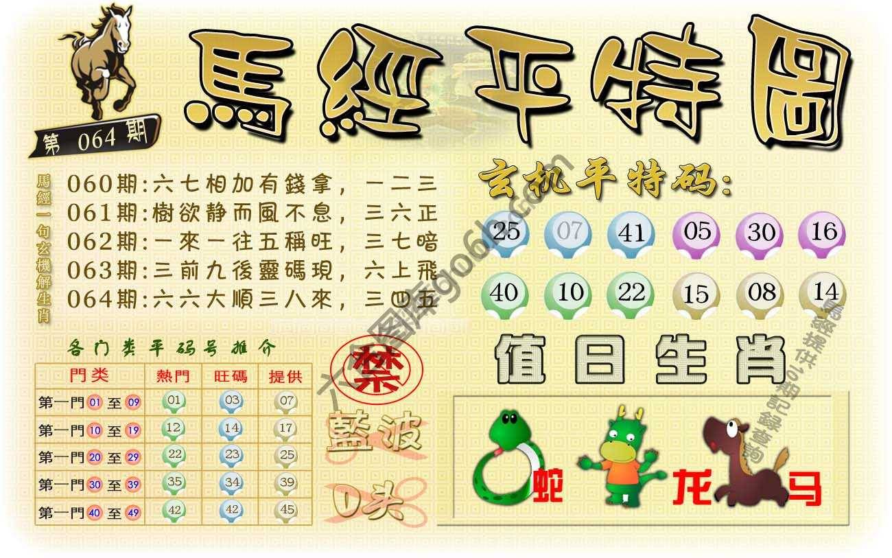 马经平特图