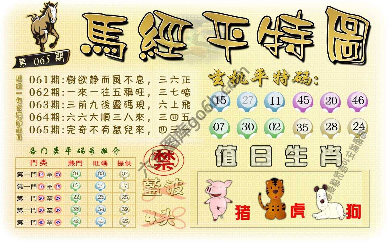 马经平特图
