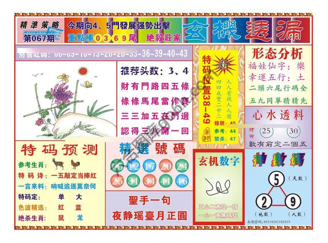 玄机透漏
