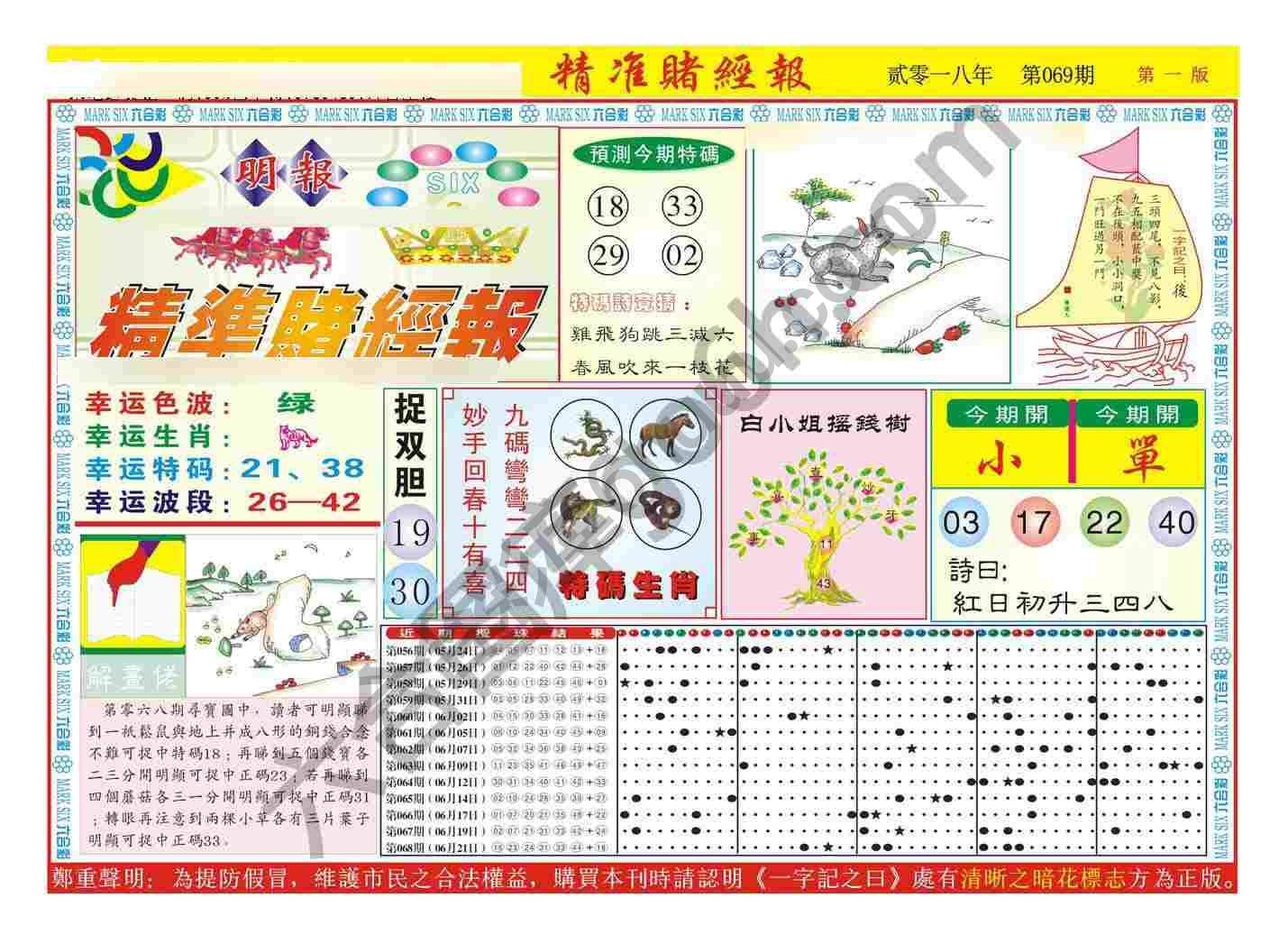 精准赌经报